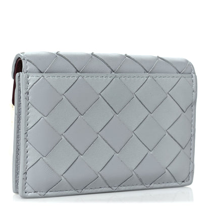 Bottega Veneta Nappa Intrecciato Small Check Bi-Fold Zip Wallet Ice Cherry 3 of 7
