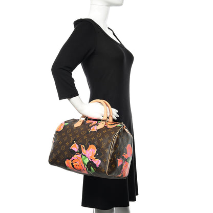 Louis Vuitton Monogram Roses Speedy 30 2 of 13