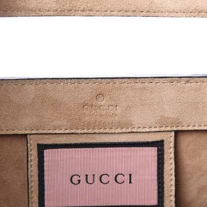 Gucci Calfskin GucciGhost Real Medium XL Tote Black Yellow 7 of 12