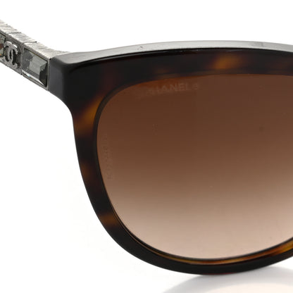 Chanel Crystal Baguette Cat Eye Bijou Sunglasses 5307-B Tortoise 7 of 8