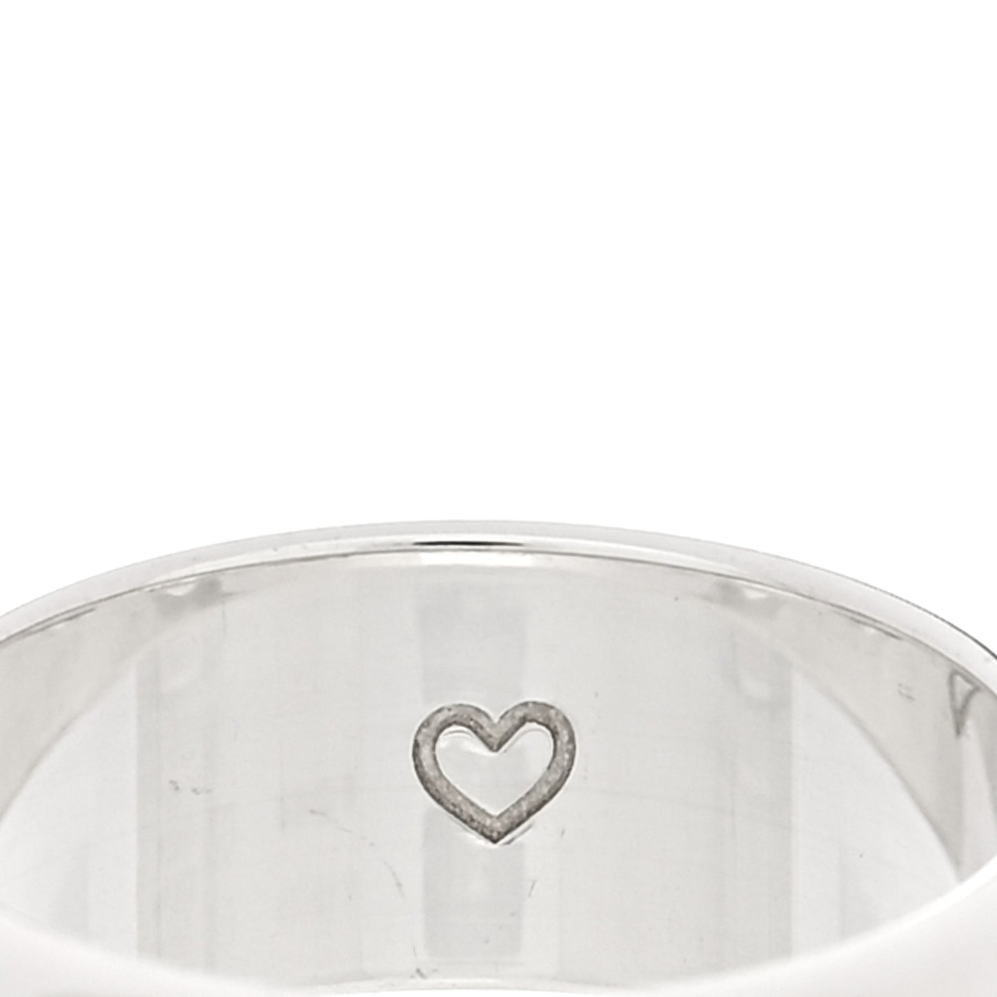 Sterling Silver Blind for Love Band Wide Ring 60 9