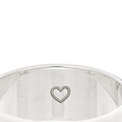Gucci Sterling Silver Blind for Love Band Wide Ring 60 9 5 of 6