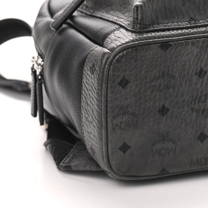 MCM Visetos Calfskin Medium Geonautic Backpack Black Phantom Grey 5 of 8