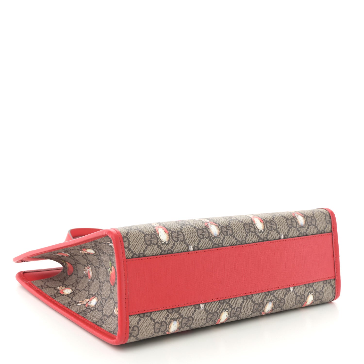 Gucci X Peter Rabbit GG Supreme Monogram Rabbit Apple Childrens Tote Beige Ebony Multicolor Bright Hibiscus 4 of 11
