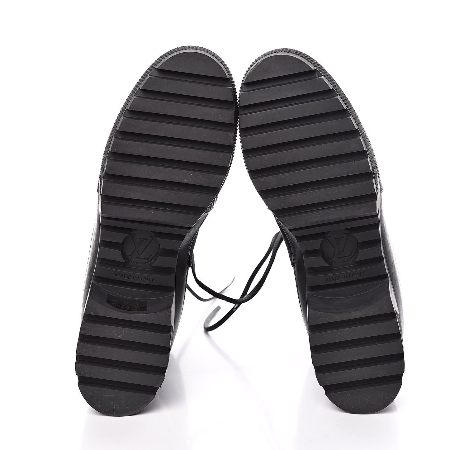 Suede Calfskin Monogram LV Black Heart Laureate Platform Desert Boots 40 Black