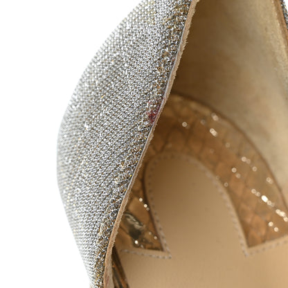 Christian Louboutin Glitter Luminor Iriza 100 Pumps 36 Gold 8 of 8