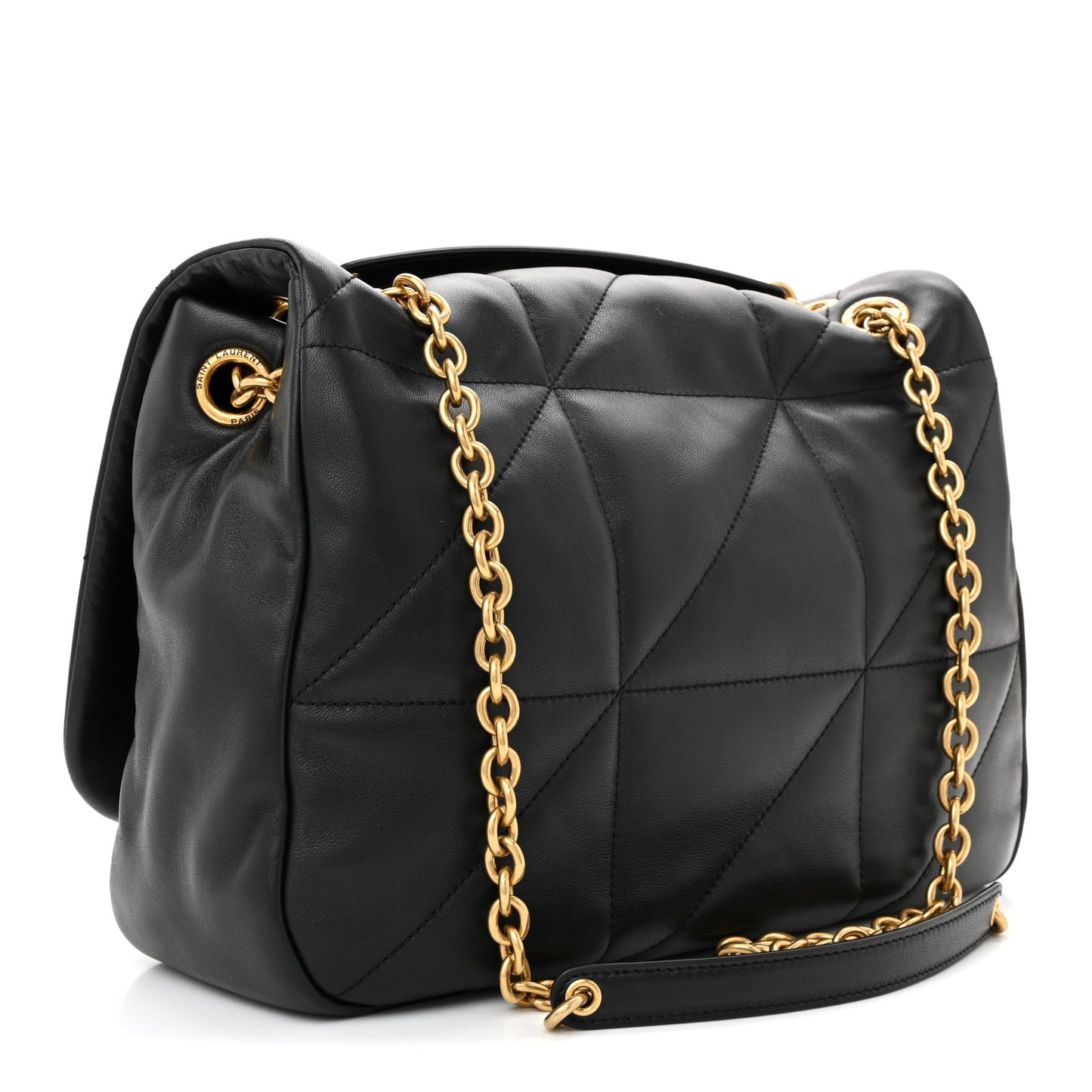 Lambskin Matelasse Monogram Medium Jamie 4.3 Black