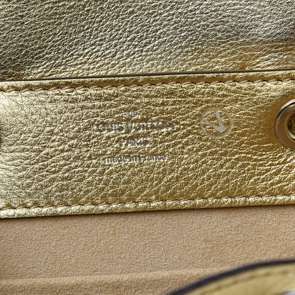 Louis Vuitton Metallic Calfskin Lockme Mini Backpack Gold 6 of 9
