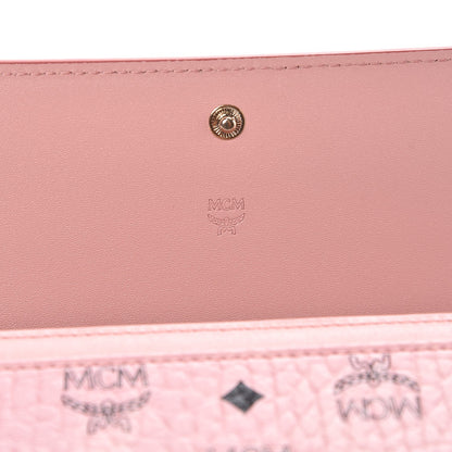 MCM Visetos Continental Flap Wallet Pink 6 of 11