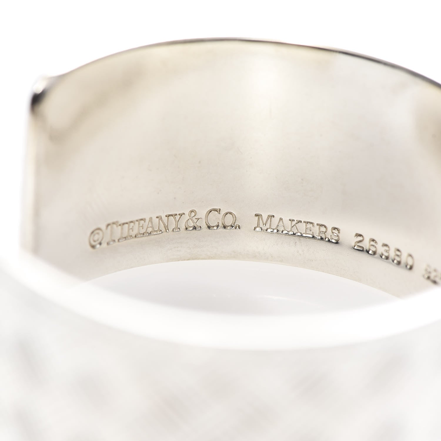 Tiffany Sterling Silver Basket Makers Cuff Bracelet 4 of 5