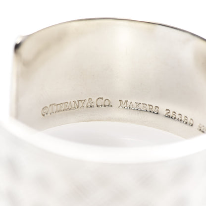 Tiffany Sterling Silver Basket Makers Cuff Bracelet 4 of 5