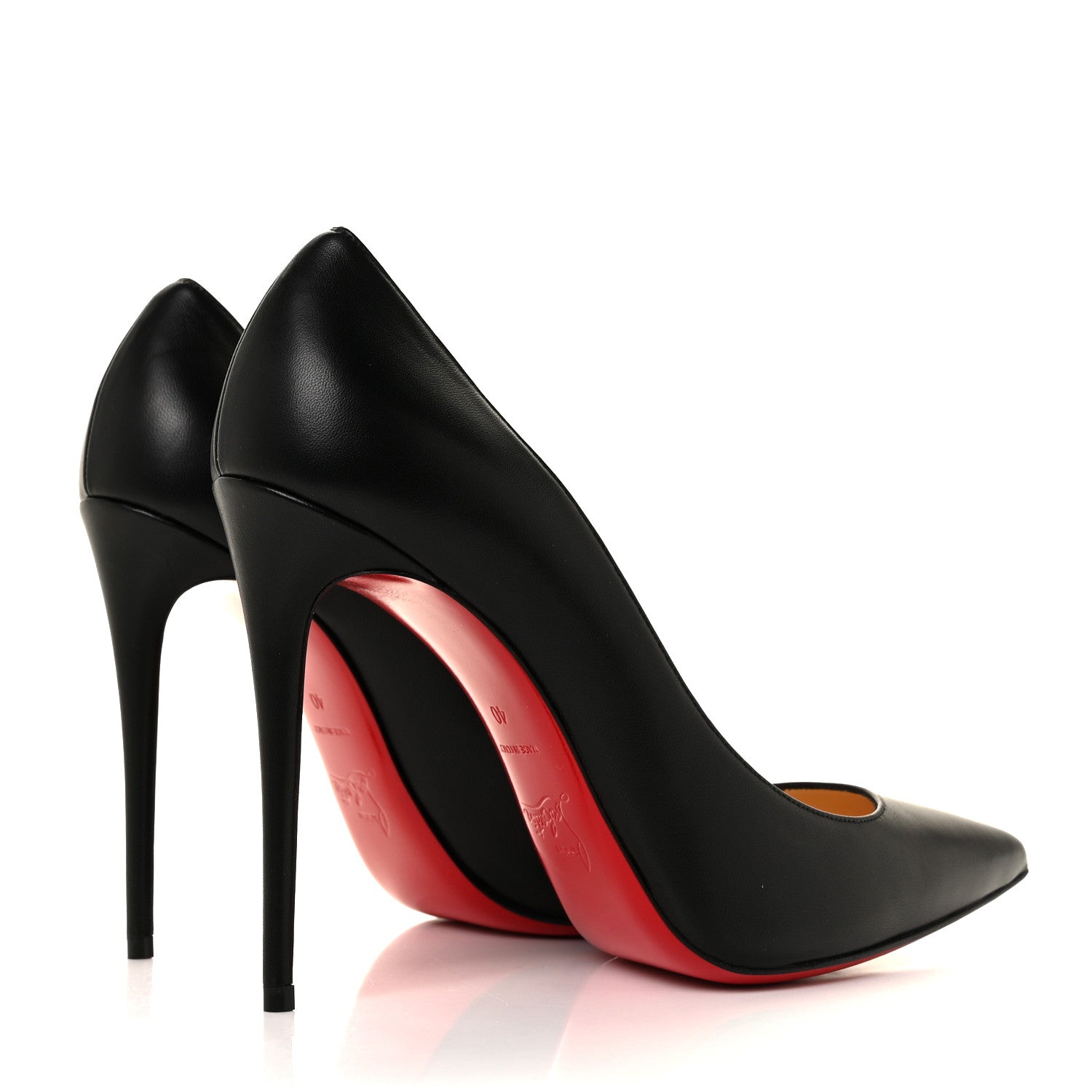 Christian Louboutin Shiny Nappa Kate 100 Pumps 40 Black 4 of 8