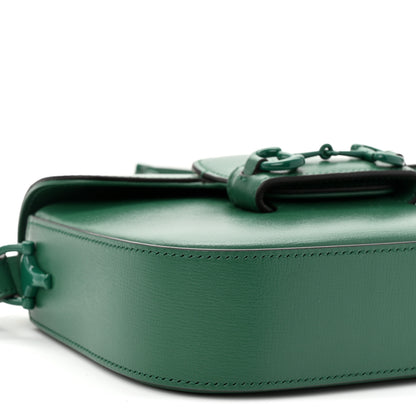 Gucci Azalea Calfskin Web Monochrome Horsebit 1955 Shoulder Bag Emerald 9 of 10