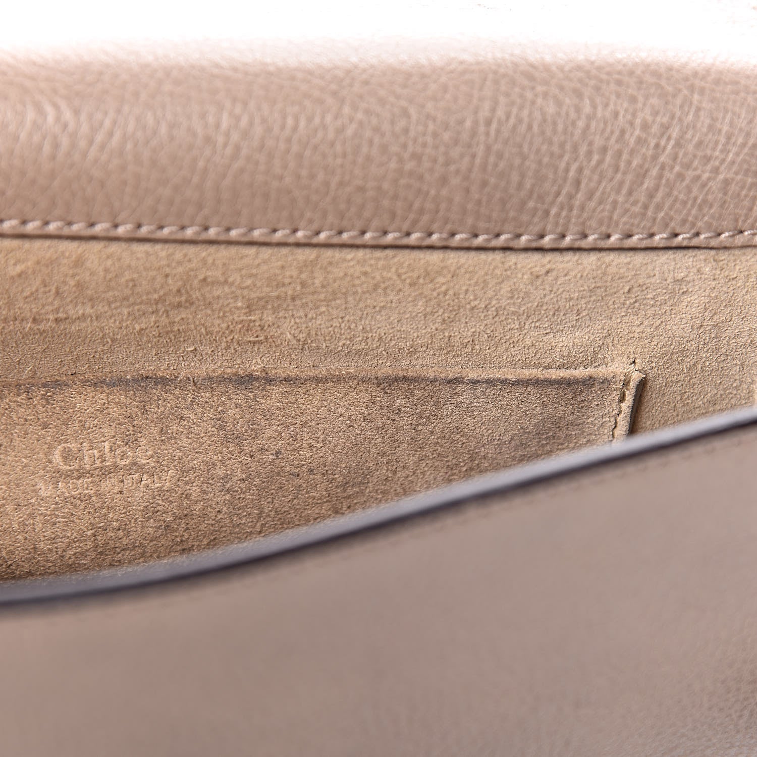 Chloe Calfskin Suede Medium Nile Bracelet Bag Motty Grey 11 of 14