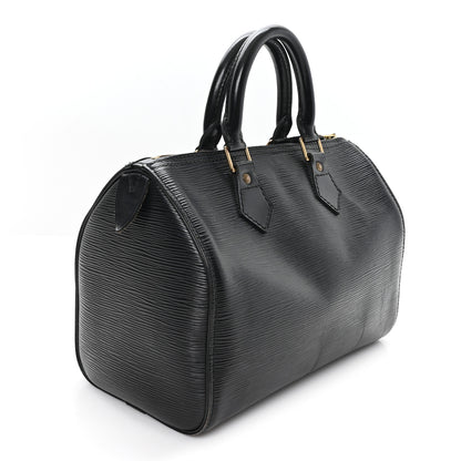Louis Vuitton Epi Speedy 25 Black 3 of 10