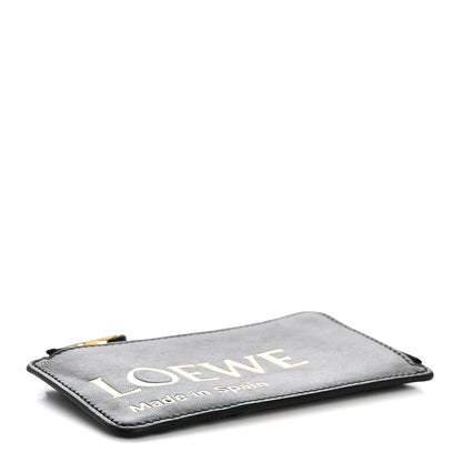 Loewe Calfskin Logo Coin Card Holder Black 4 of 7