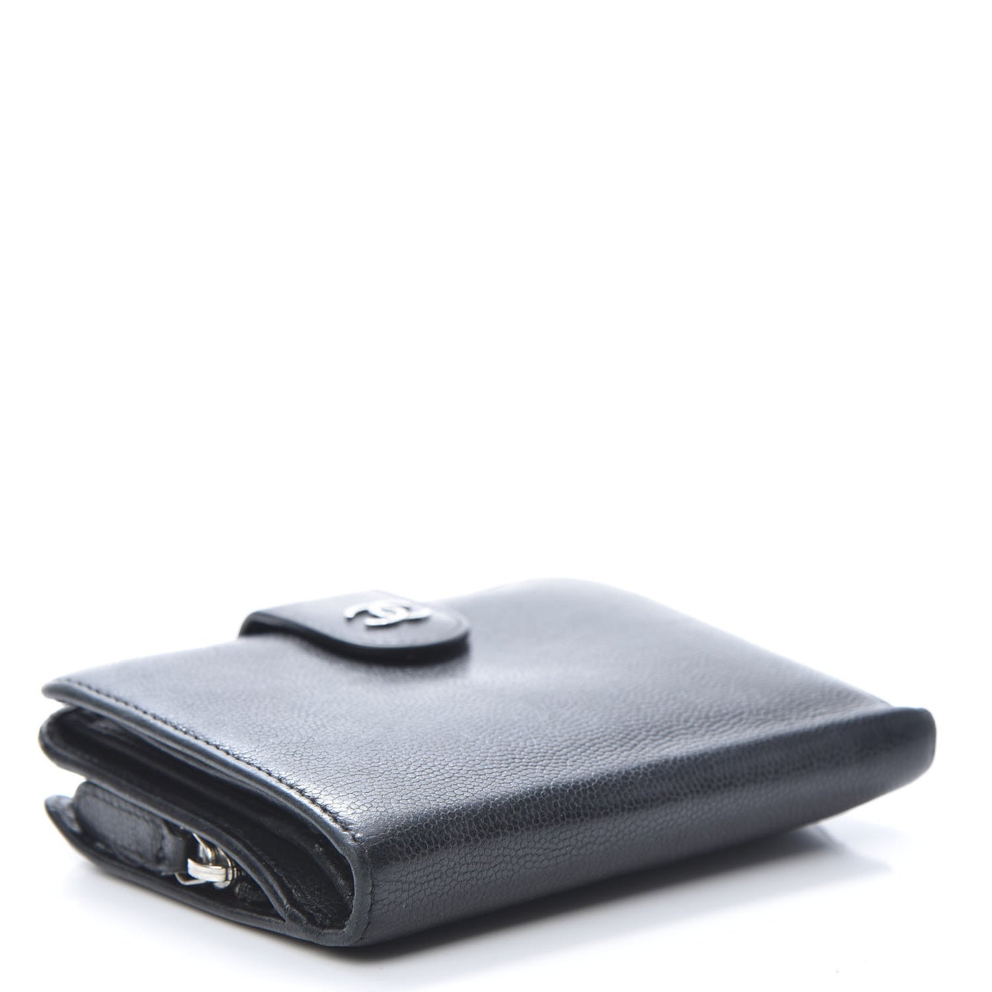 Caviar Sevruga French Compact Wallet Black
