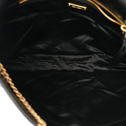 Miu Miu Vitello Shine Quilted Shoulder Bag Black 5 of 11