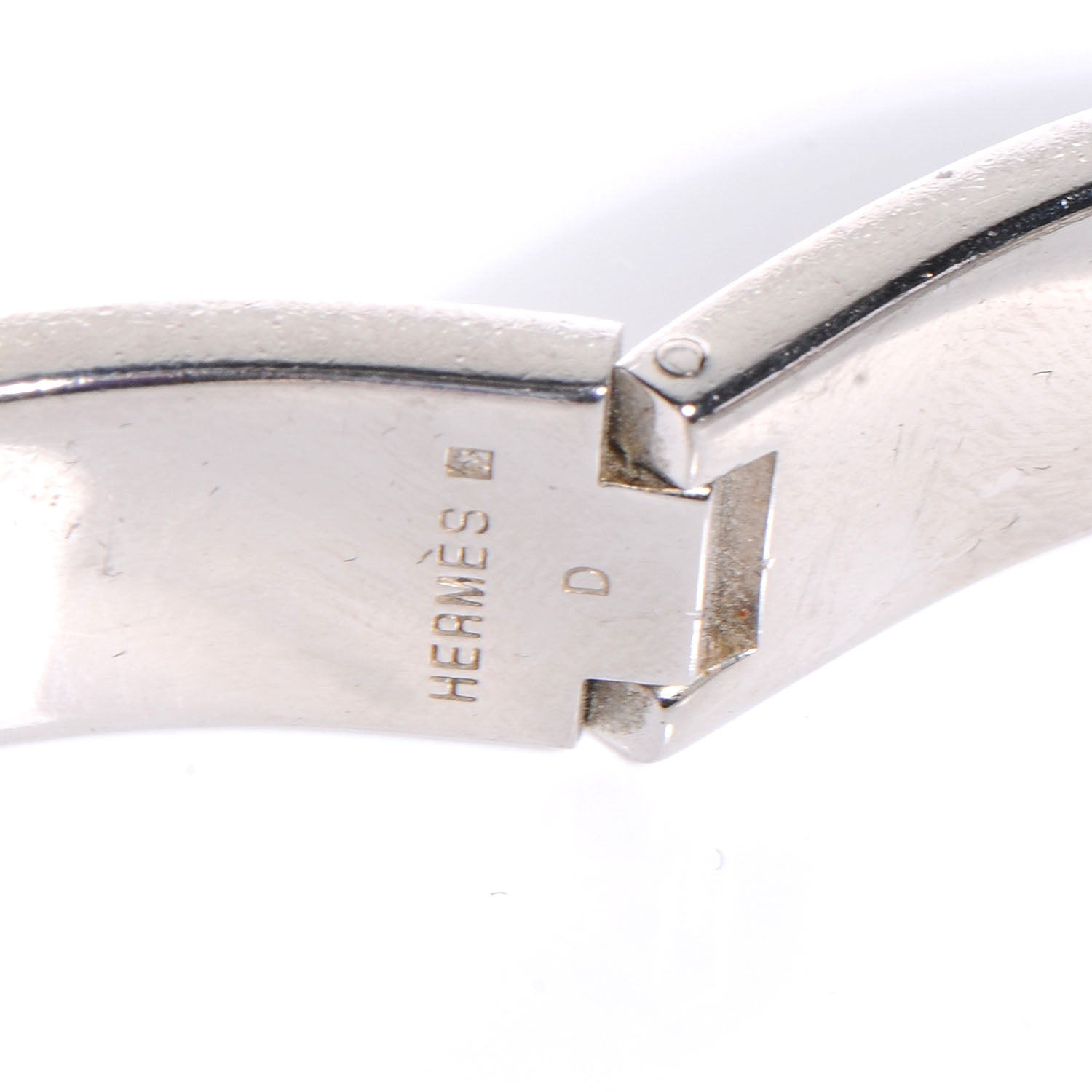 Hermes Enamel Narrow Clic Clac H Bracelet GM Craie 4 of 4