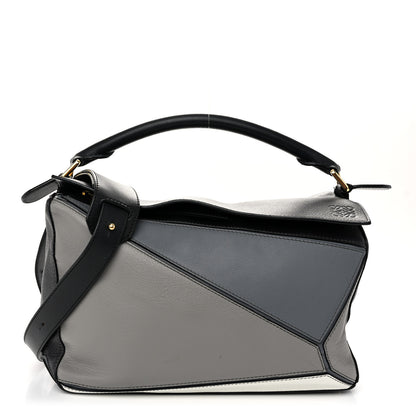 Loewe Calfskin Medium Puzzle Bag Grey Multito 1 of 12