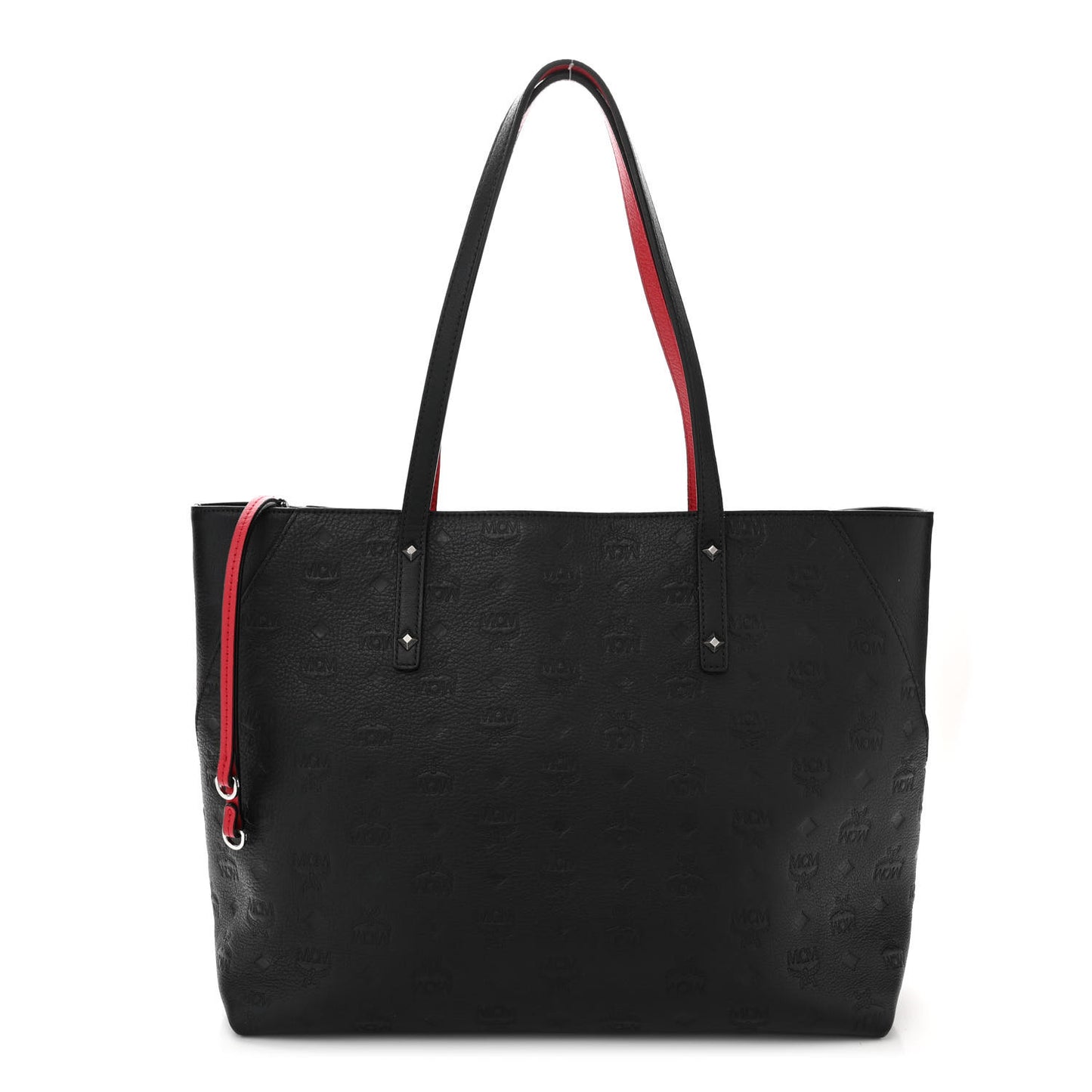 Calfskin Ottomar Monogram Medium Klara Shopper Tote Black
