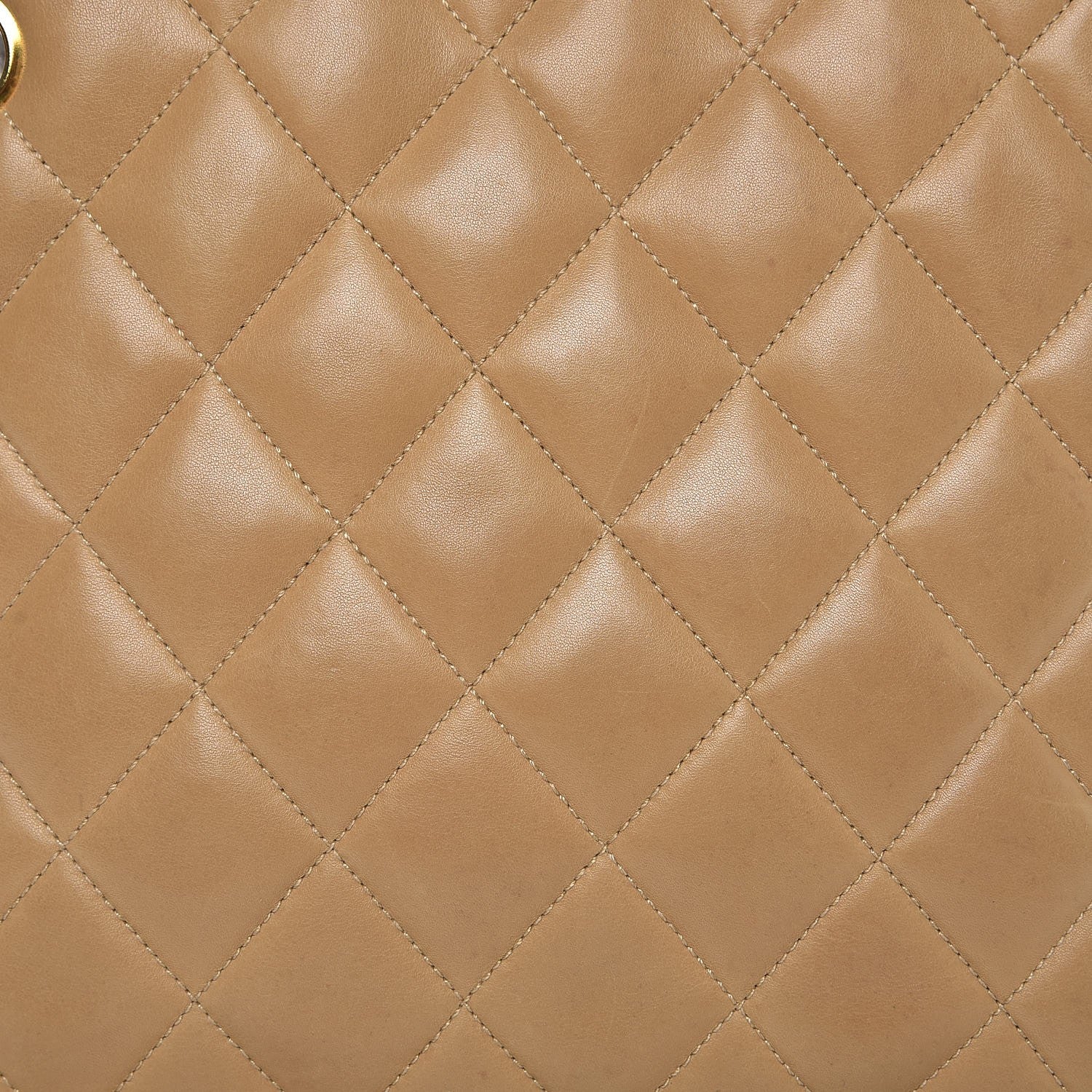 Chanel Lambskin Quilted Shoulder Bag Beige 13 of 21