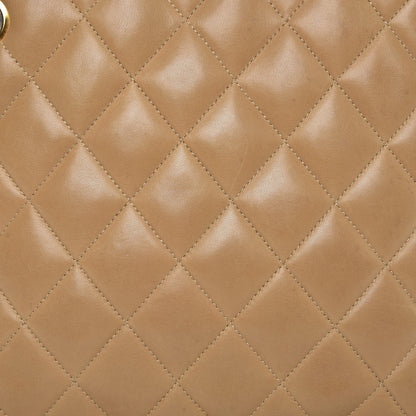Chanel Lambskin Quilted Shoulder Bag Beige 13 of 21