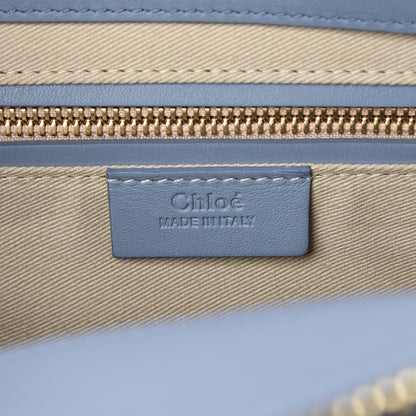 Chloe Calfskin Suede Medium Roy Bag Washed Blue 7 of 10
