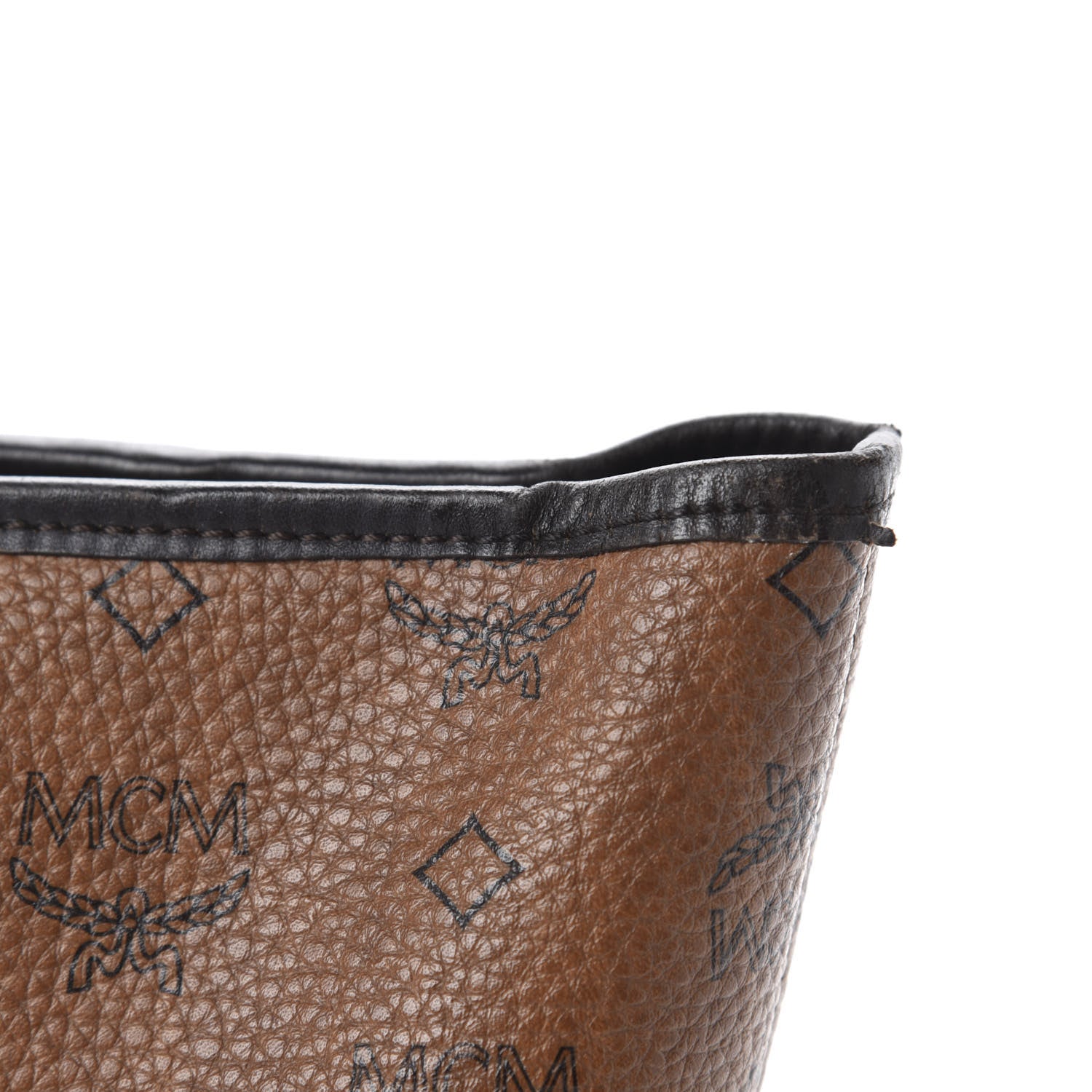 MCM Visetos Dog Bone Shopper Tote Brown 10 of 11