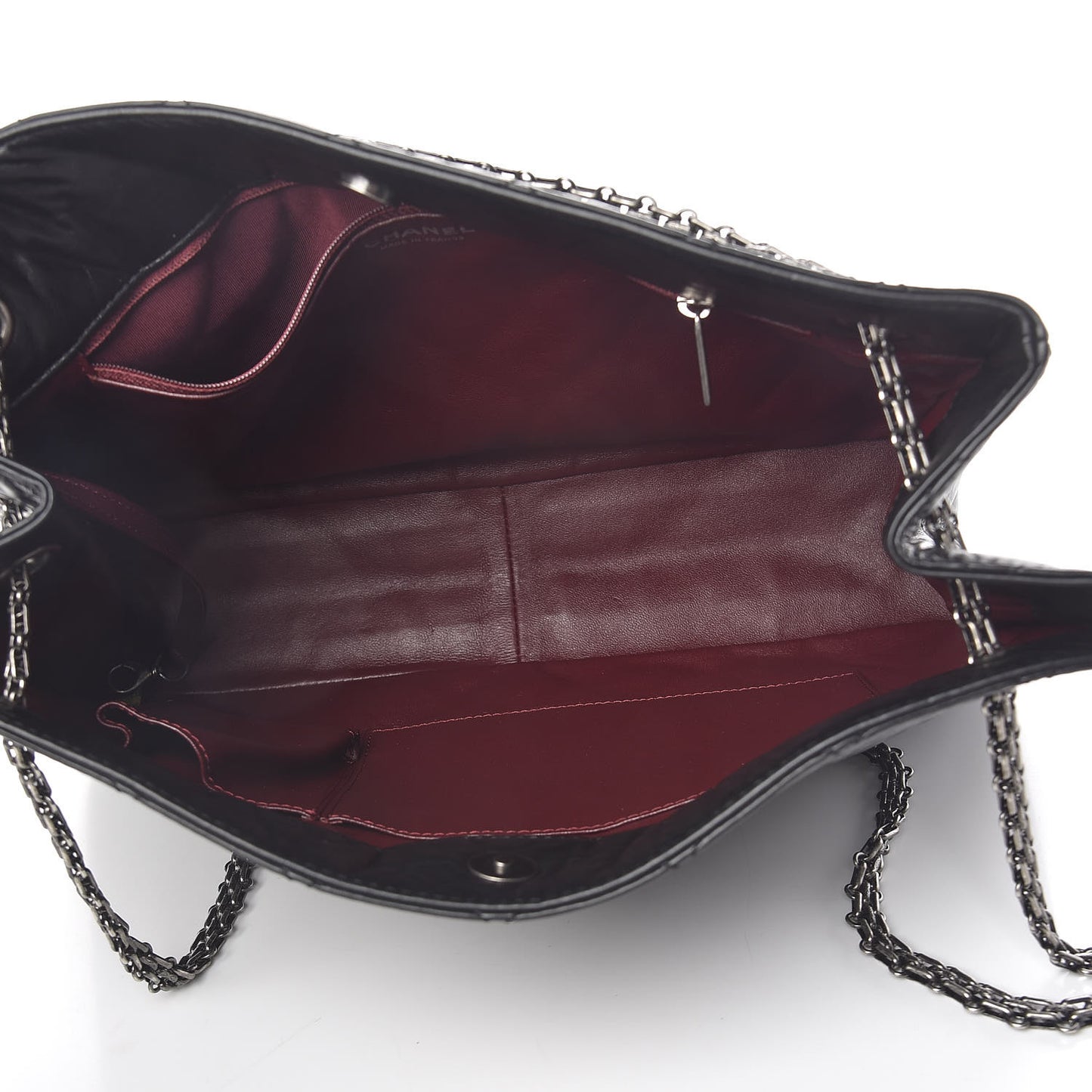 Aged Calfskin Quilted Reissue 2.55 Tote Black