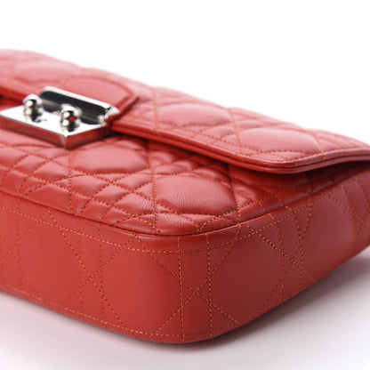 Christian Dior Lambskin Cannage Miss Dior Promenade Pouch Red 7 of 10