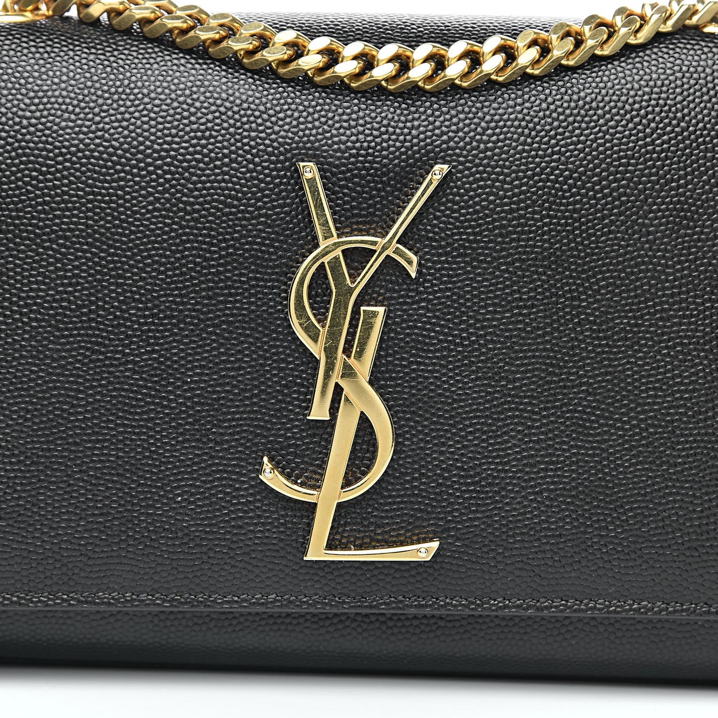 Grain De Poudre Small Monogram Kate Satchel Black