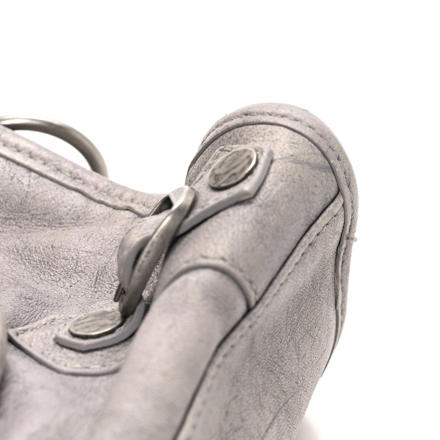 Balenciaga Agneau Marble Hardware Mini City Grey 11 of 11
