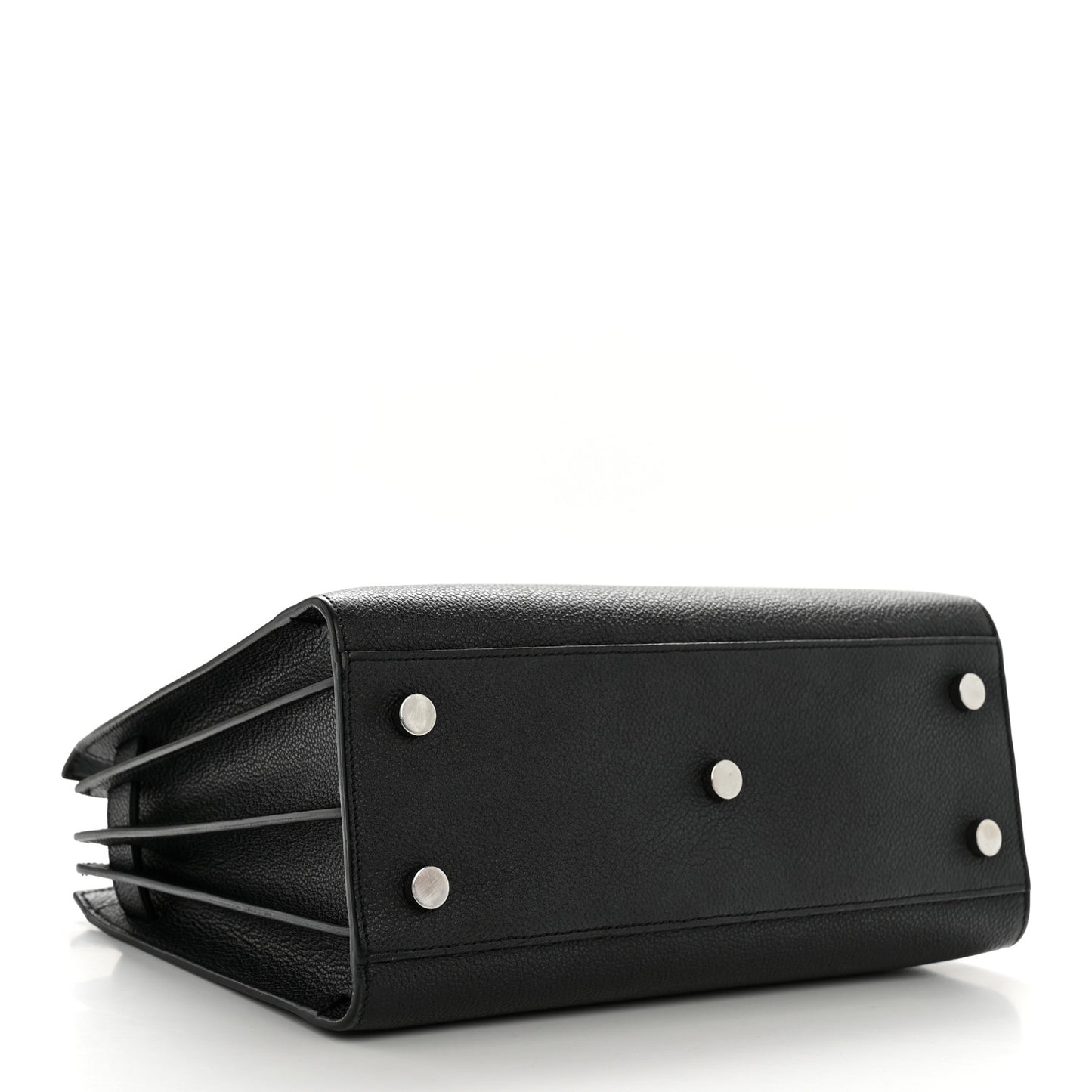 Grained Calfskin Baby Sac De Jour Black