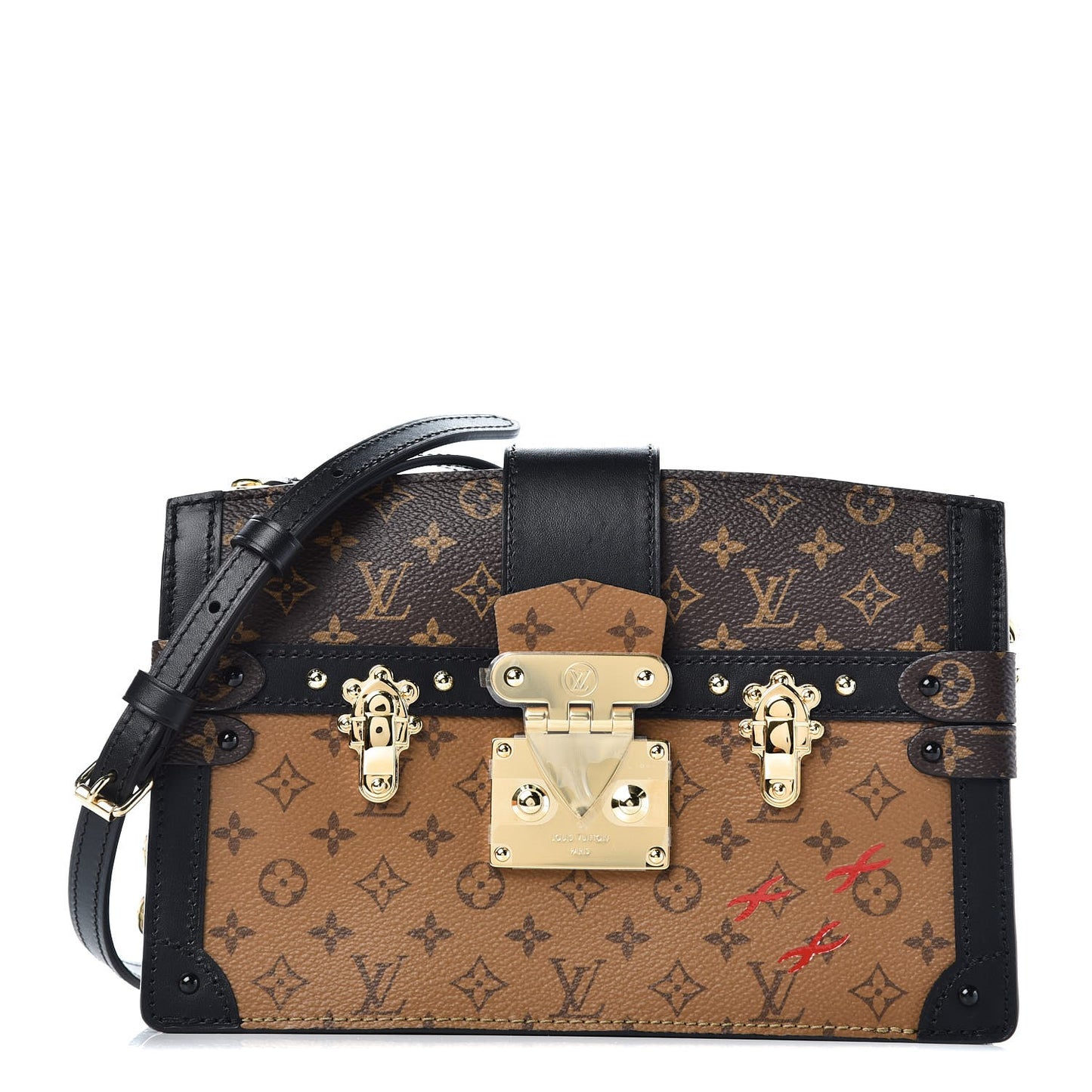Reverse Monogram Trunk Clutch