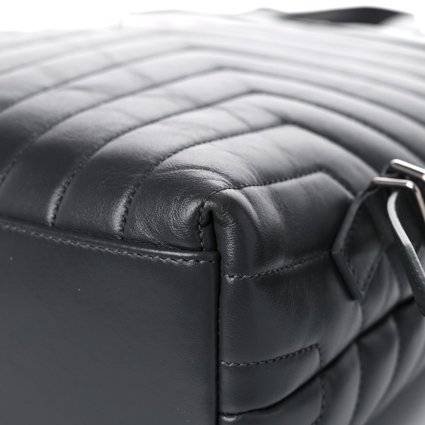 Calfskin Y Quilted Monogram Medium Loulou Backpack Storm