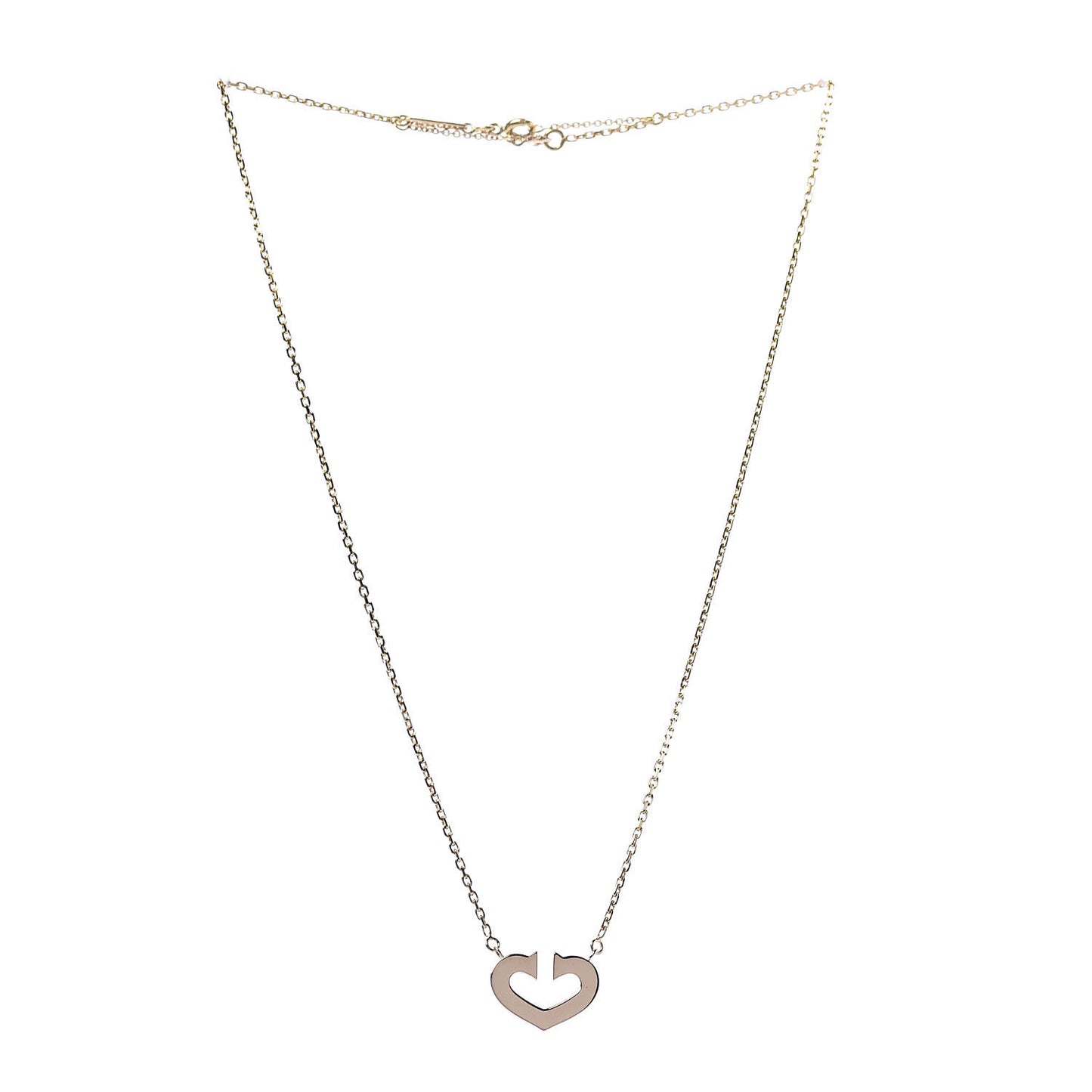 18K Yellow Gold Medium Hearts and Symbols Necklace