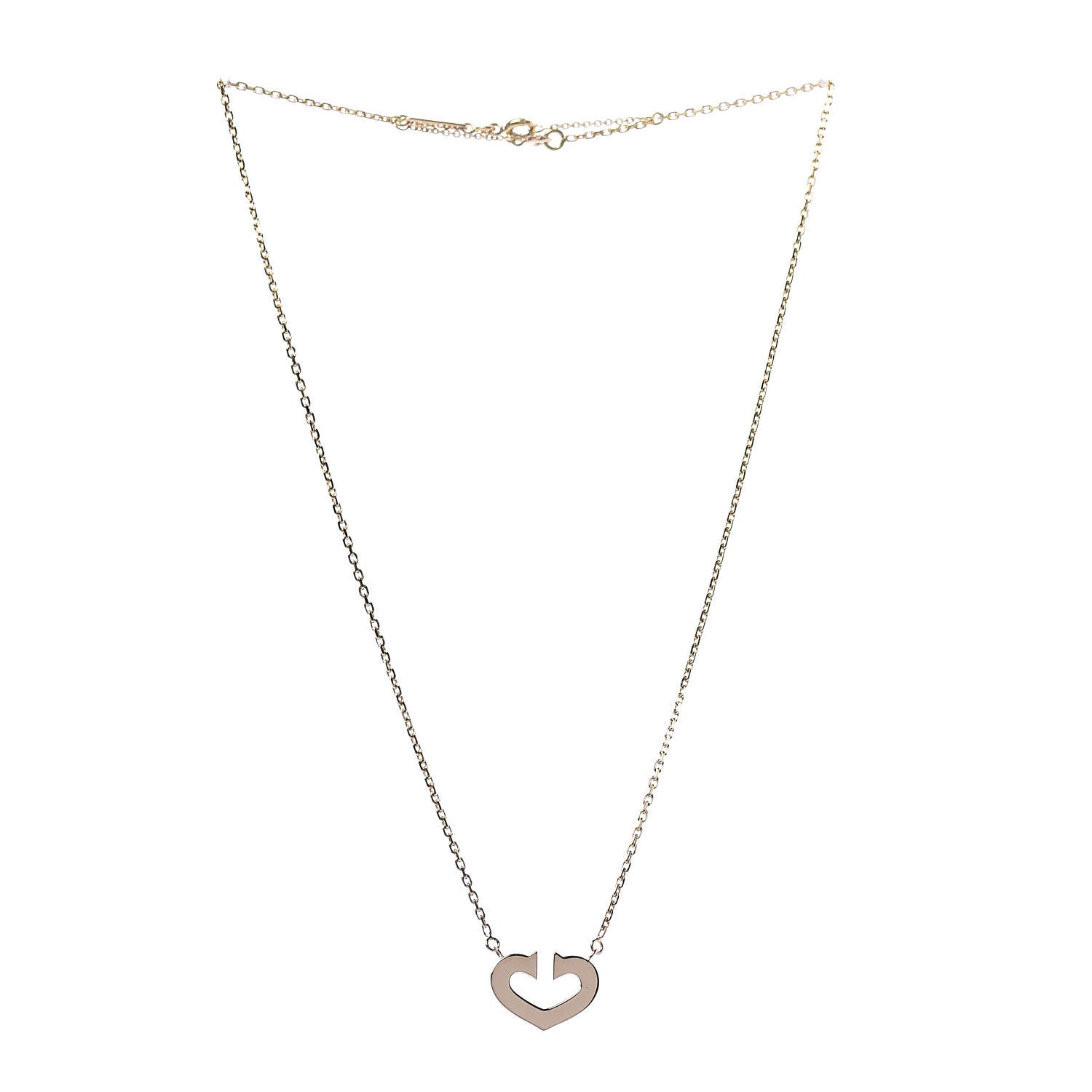Cartier 18K Yellow Gold Medium Hearts and Symbols Necklace 3 of 6