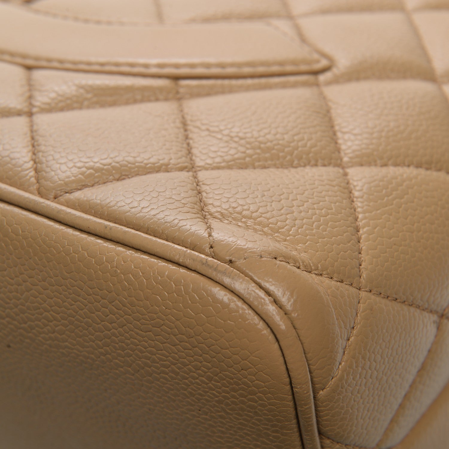 Chanel Caviar Quilted Medallion Tote Beige 9 of 10
