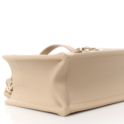 Christian Dior Calfskin Macrocannage Mini Book Tote Trench Beige 9 of 10