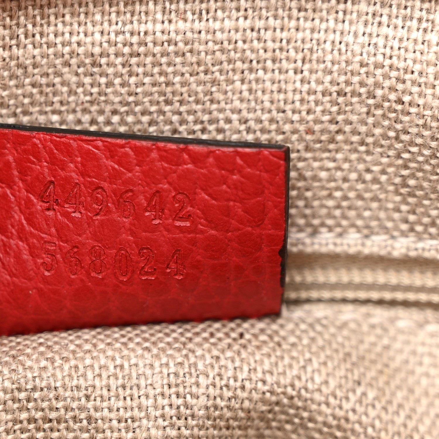 Gucci Calfskin Bamboo Tassel Top Handle Tote Red 7 of 12