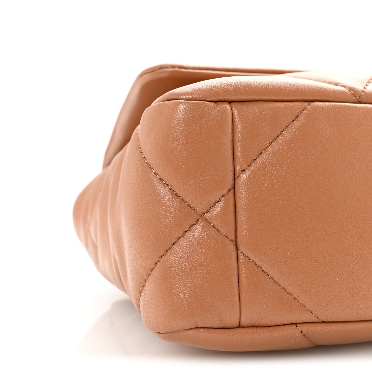 Chanel Lambskin Quilted Medium Chanel 19 Flap Brown 9 of 10