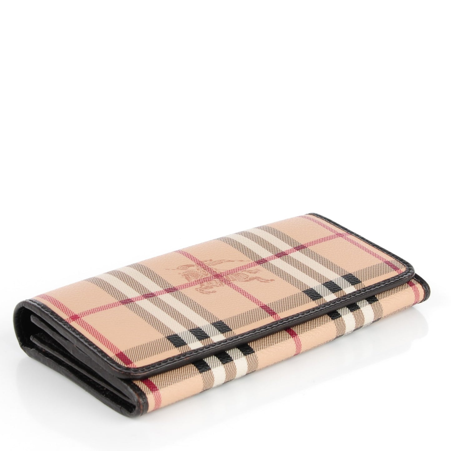 Haymarket Check Winsley Continental Wallet Chocolate