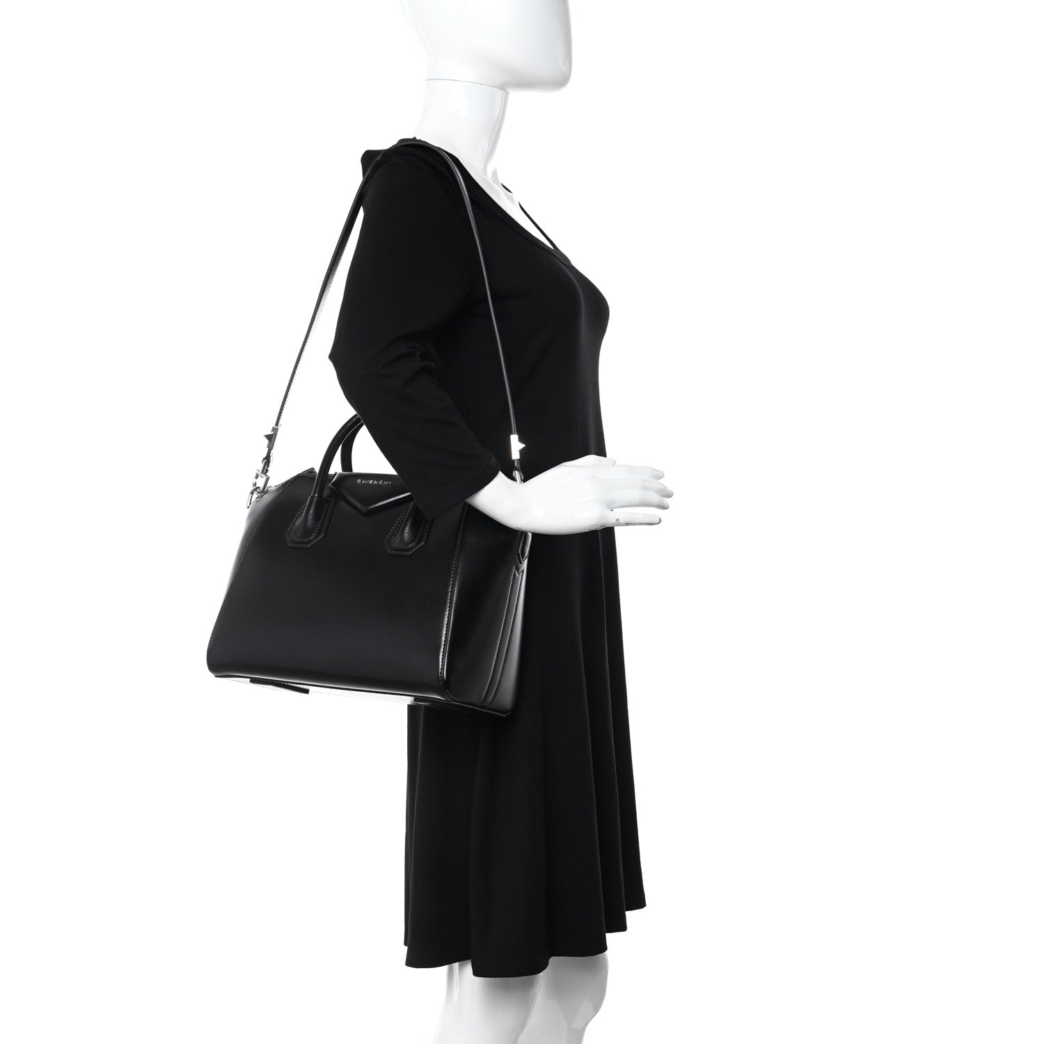 Givenchy Shiny Lord Calfskin Small Antigona Black 2 of 10