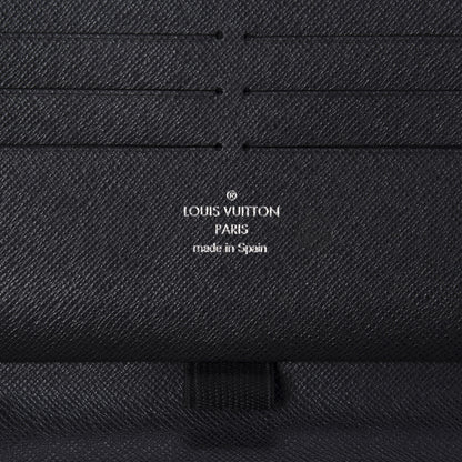 Louis Vuitton Taiga Zippy Organizer Wallet Black 8 of 10