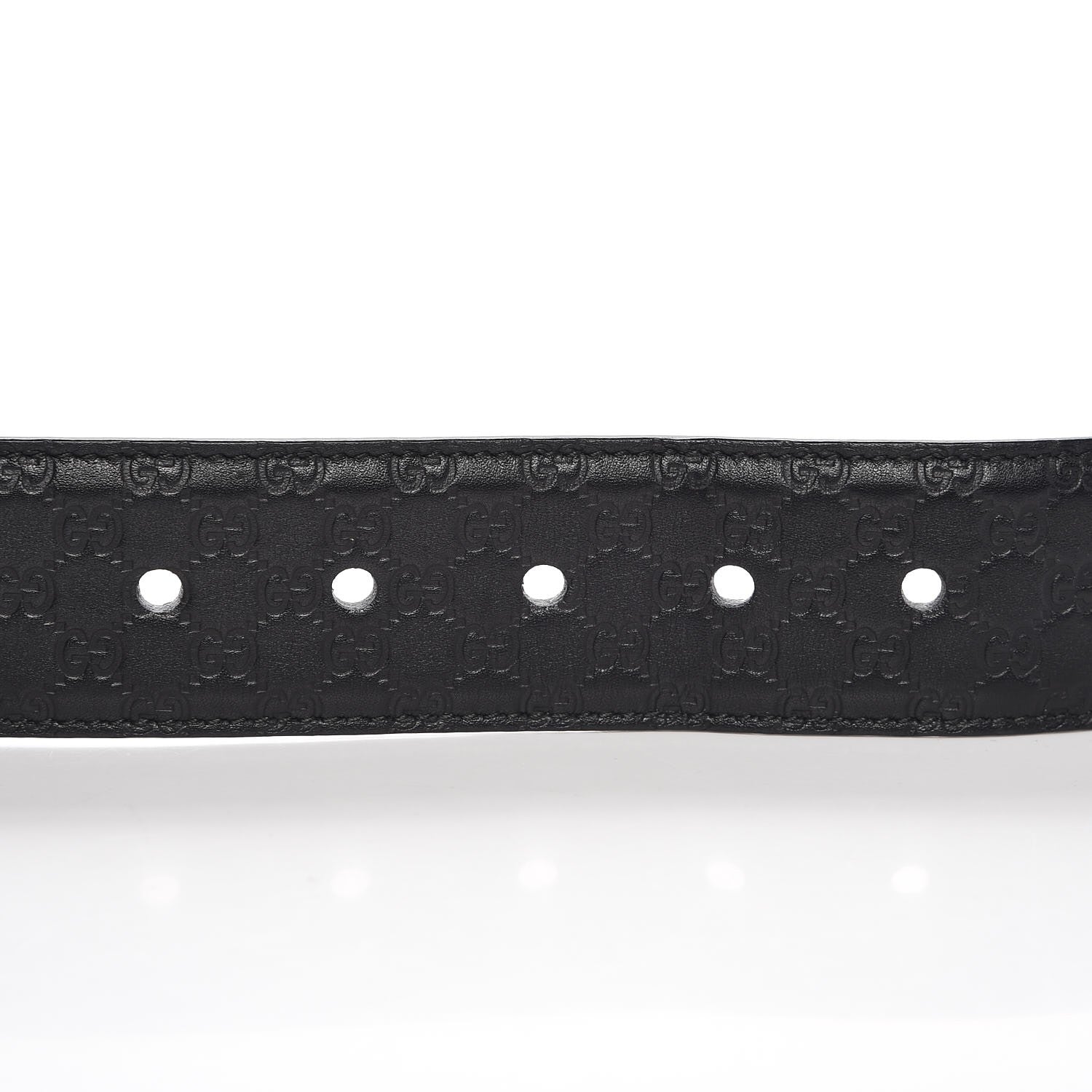 Gucci Soft Microguccissima Margaux Calfskin Belt 80 32 Black 6 of 8