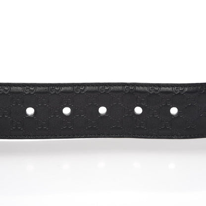 Gucci Soft Microguccissima Margaux Calfskin Belt 80 32 Black 6 of 8