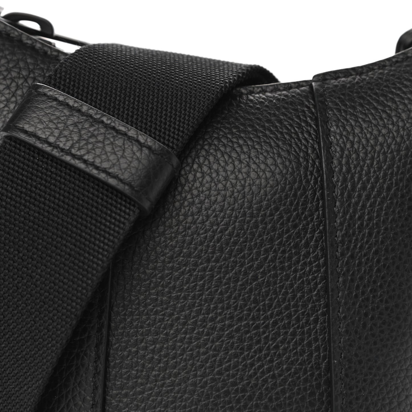 Calfskin Hourglass Phone Holder Bag Black