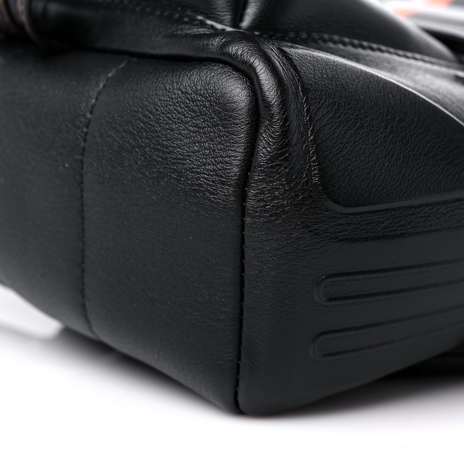 Louis Vuitton Lambskin Spaceship Embossed Palm Springs Backpack PM Black 9 of 10