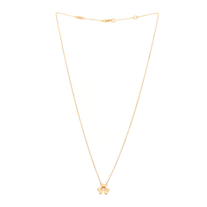 Van Cleef & Arpels 18K Yellow Gold Diamond Mini Frivole Pendant Necklace 3 of 4